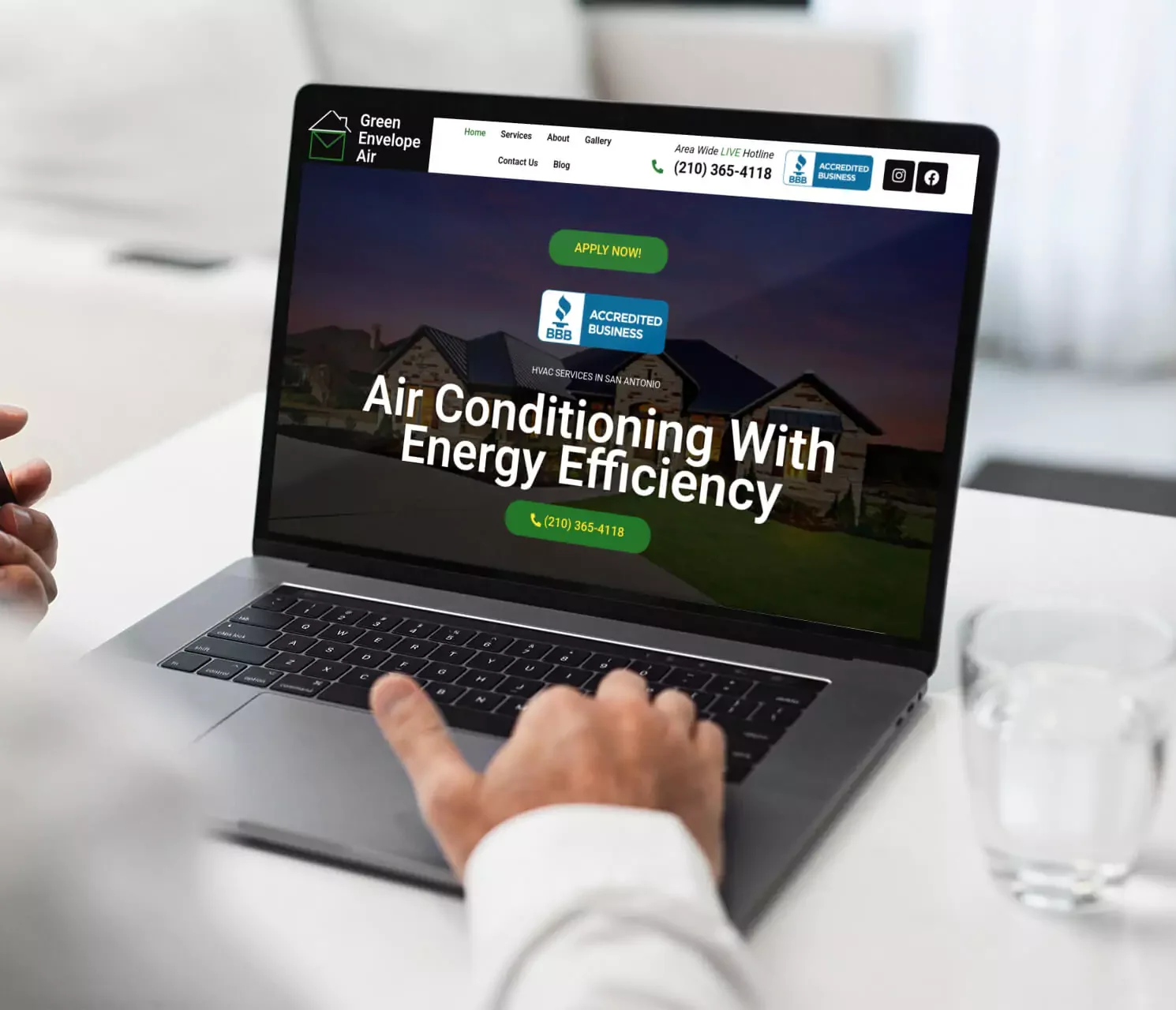 Air conditioning contractor website design in Miami